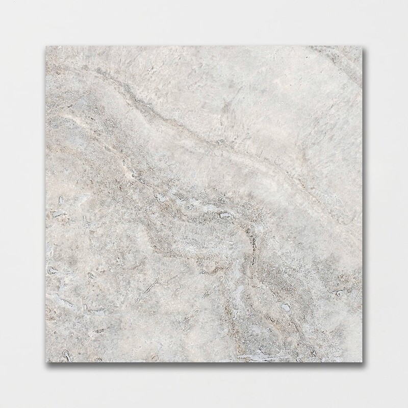 Silver Travertine Honed Filled Travertine Tiles 12×12