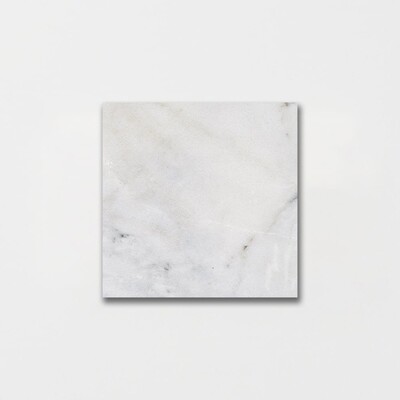 Carrara T Polished Marble Tile 5 1/2x5 1/2