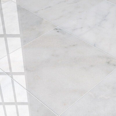 Carrara T Polished Marble Tile 24x24