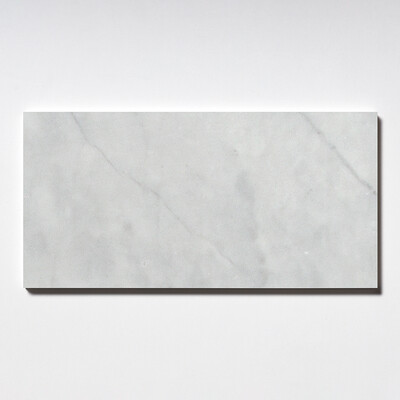 Carrara T Honed Marble Tile 6x12