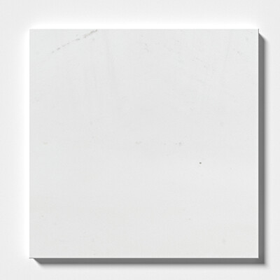 Alpina White Honed Marble Tile 12x12