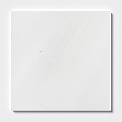 Alpina White Honed Marble Tile 18x18