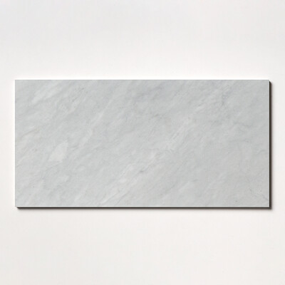 Carrara T Honed Marble Tile 12x24