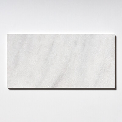 Carrara T Polished Marble Tile 6x12