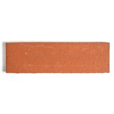 Azulejos de terracota texturizados rojos de 2 9/16 x 8 7/16