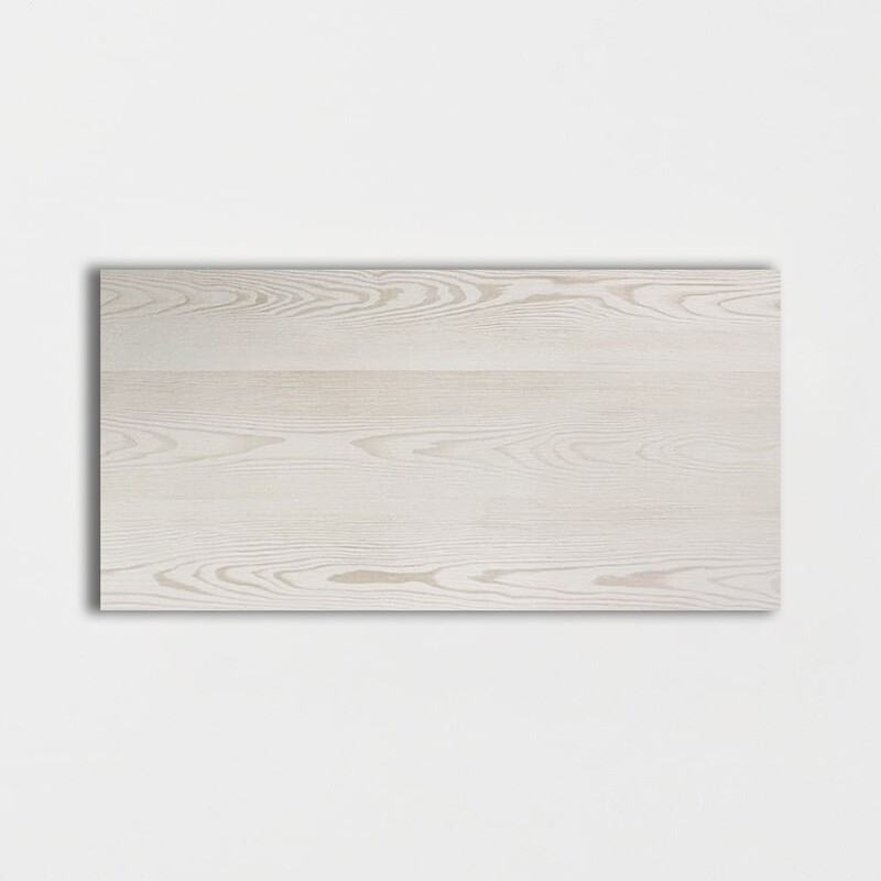 Kayin White Glazed Wood Look Porcelain Tiles 24×48