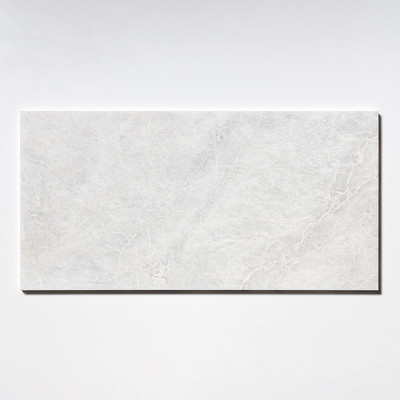 Siberian White Honed Marble Tile 12x24