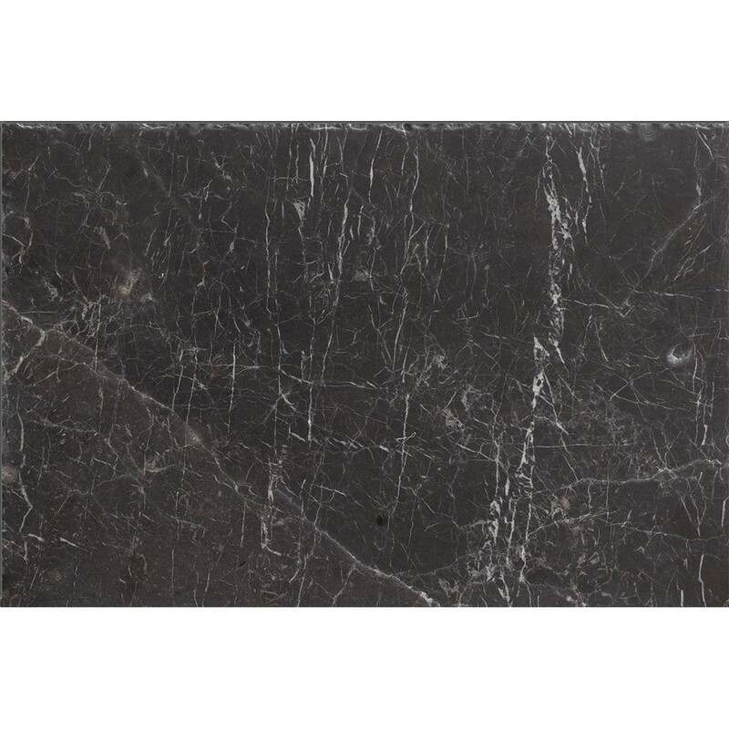 Iris Black Brushed Marble Tiles 16×24