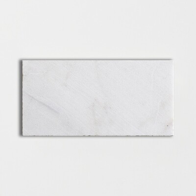 Baldosa de mármol texturado Fantasia Blanca 8x16