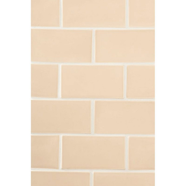 Caramel Glossy Subway Ceramic Tiles 3×6