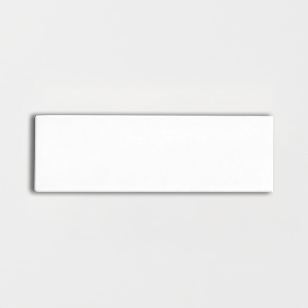 Blanco Real Glossy Subway Ceramic Tiles 3×9