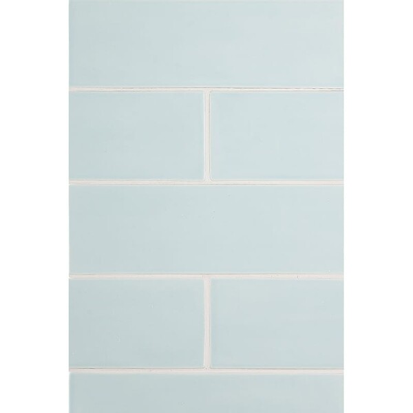 Seafoam Glossy Subway Ceramic Tiles 4×12