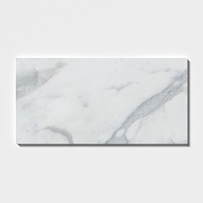 Calacatta Carrara Honed Marble Tile 12x24