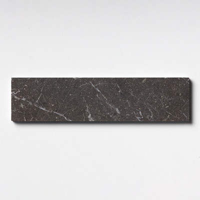 Iris Black Honed Subway Marble Tiles 3×12