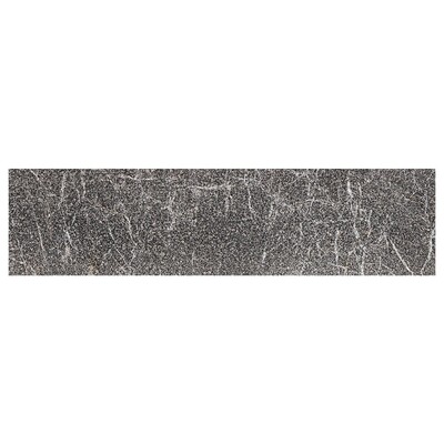 Iris Black Fine Textured Subway Marble Tiles 3×12