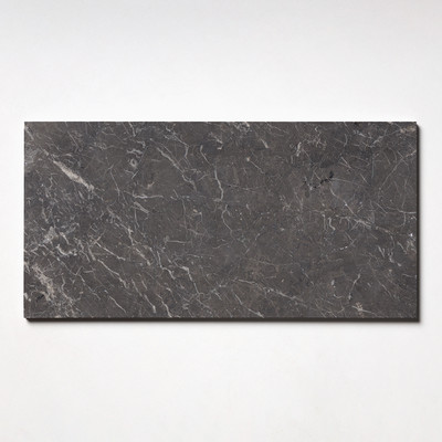 Iris Black Honed Marble Tiles 12×24