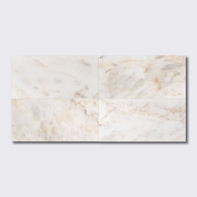 Calacatta Amber Classic Honed Marble Tiles 12×24