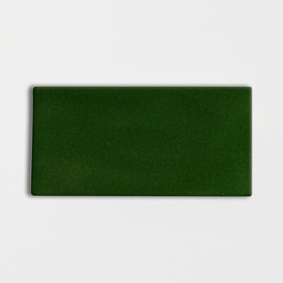 Forest Glossy Subway Zellige Look Ceramic Tile 3x6