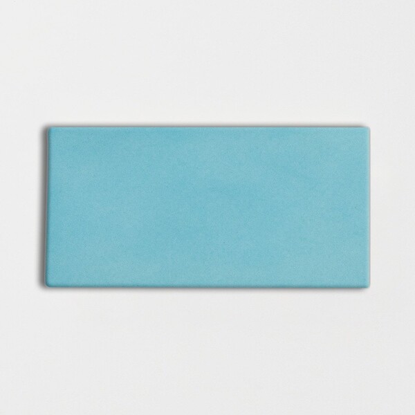 Turquoise Glossy Subway Ceramic Tiles 3×6