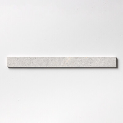 Azulejos de mármol con textura fina Silver Shadow de 1 9/16 x 18