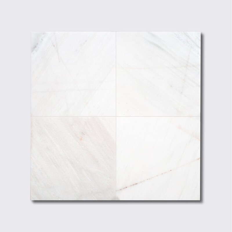 Fantasy White Honed Marble Tiles 18×18