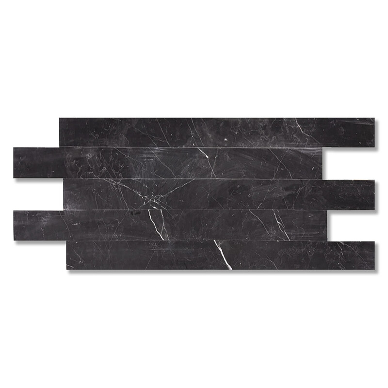 Black Honed Marble Tiles 4×48