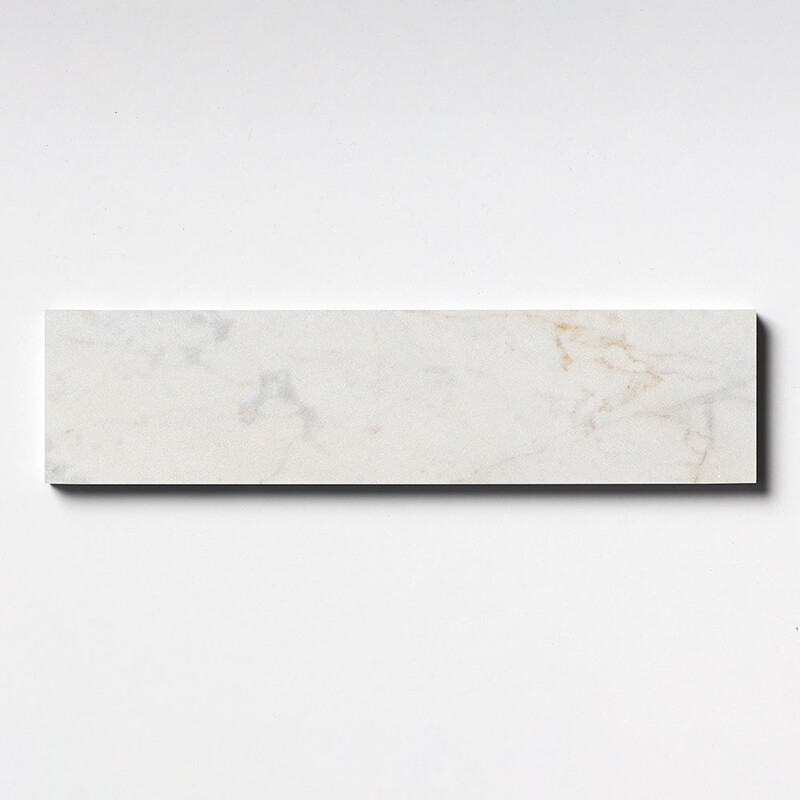 White Pearl Honed Subway Marble Tiles 3×12