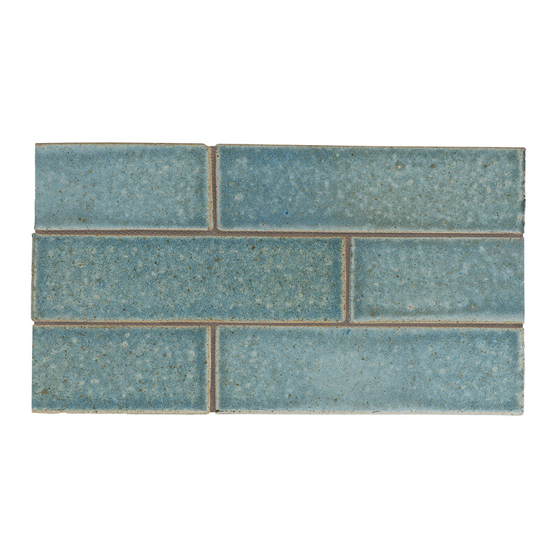 Weathered Jean Fine Textured Glazed Terracotta Tiles 2 1/8×7 1/2