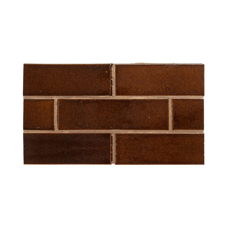 Canela Twist Glossy Glazed Terracotta Tiles 2 1/8×7 1/2