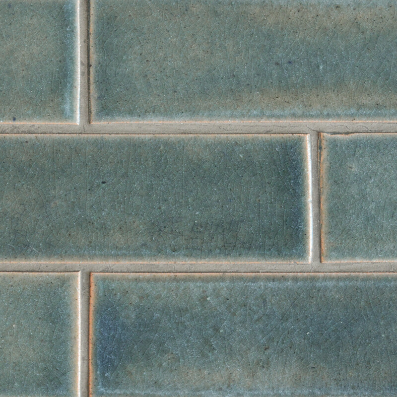 Aqua Marine Fine Textured Subway Thin Brick Tiles 2 1/8×7 1/2