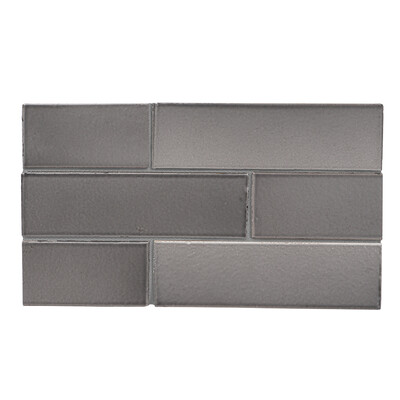 Nantucket Gray Glossy Thin Brick Tiles 2 1/8×7 1/2