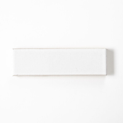 White Dust Glossy Ceramic Tile 2 1/4x7 9/16