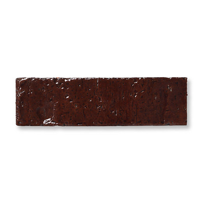 Woody Brown Glossy Subway Thin Brick Tiles 2 3/4×9 3/4