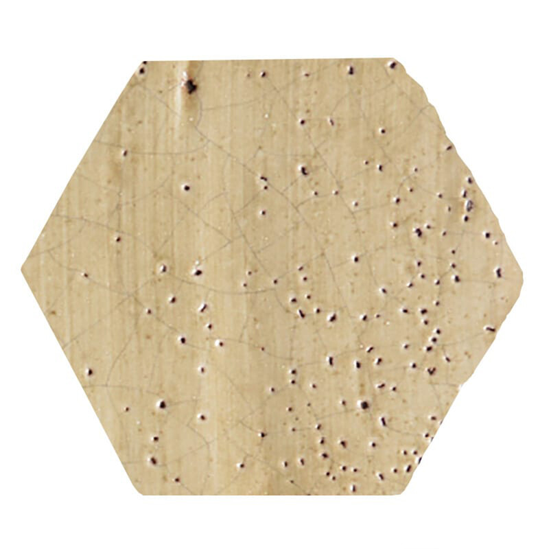 Azulejos de terracota hexagonales esmaltados Oro de 6×6