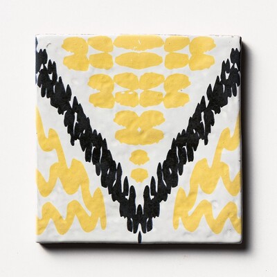 Batik 2 Square 1/2 Glazed Terracotta Tiles 6×6