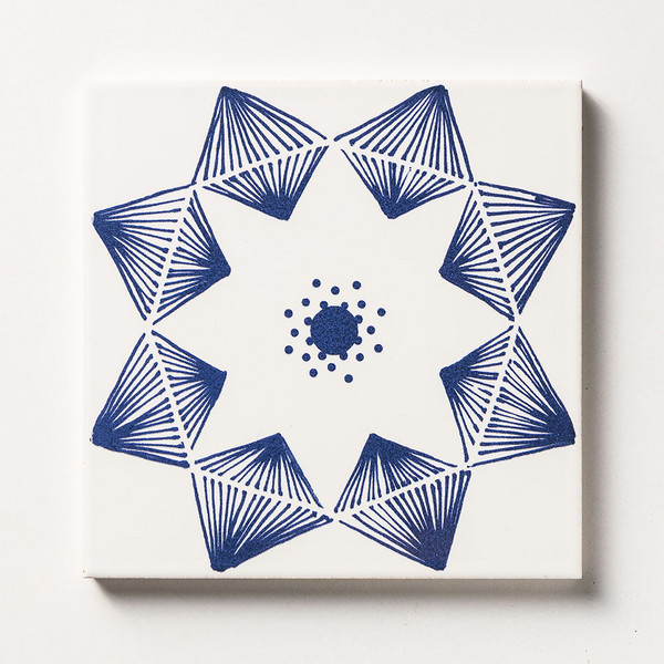 Blue Glossy Ceramic Tiles 6×6
