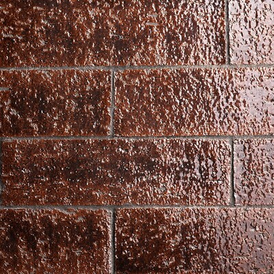 Piedra Marron Glossy Subway Terracotta Tile 2 9/16x8 7/16