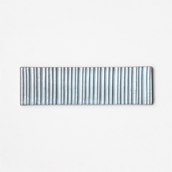 Slate Glossy Linea Zellige Look Terracotta Accent Tiles 2 1/4×7 7/8