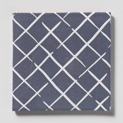 Navy Glossy Cove End Glazed Terracotta Tiles 6×6