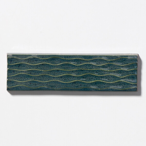 Juniper Glossy Rivulet Glazed Terracotta Accent Tiles 2 1/4×7 7/8