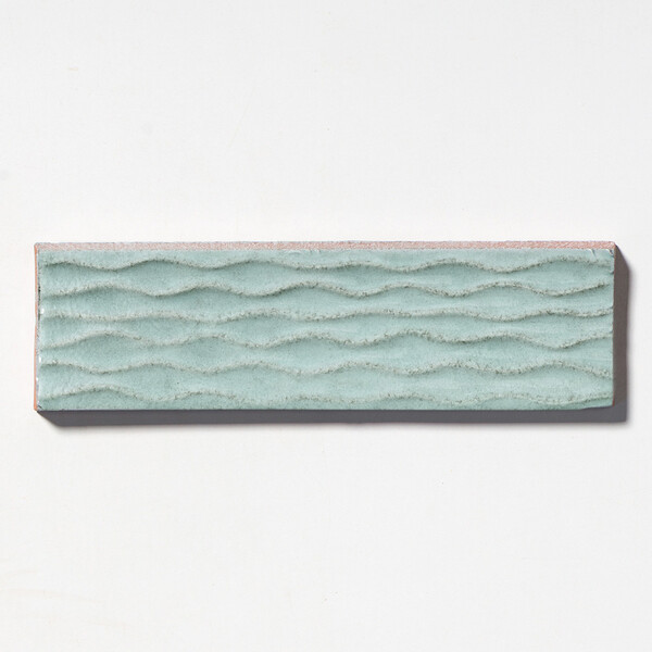Sage Glossy Rivulet Terracotta Accent Tiles 2 1/4×7 7/8