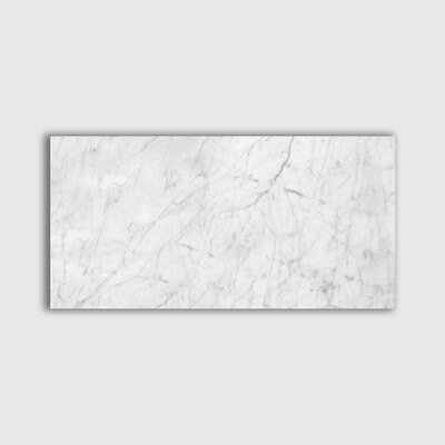Italian Carrara Select Polished Marble Tile 12x24