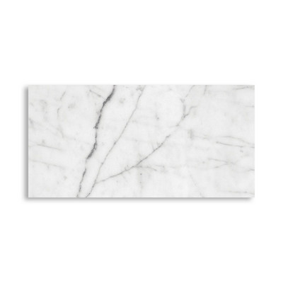 Italian Carrara Honed Marble Tile 2 3/4x5 1/2