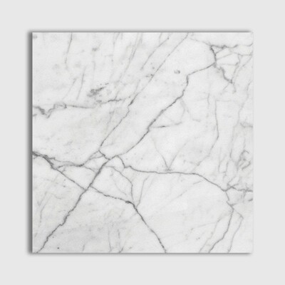 Italian Carrara Polished Marble Tile 24x24