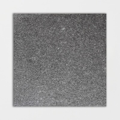 Premium Absolute Black Flamed Granite Tile 12x12