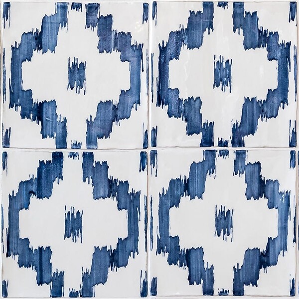 Azulejos de cerámica craquelada Ikat 8×8