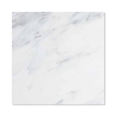 Bella White Polished Marble Tile 18x18