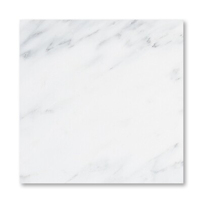Bella White Honed Marble Tile 18x18