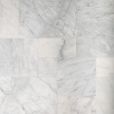 Fanstasy White Tumbled French Pattern Marble Pavers Various