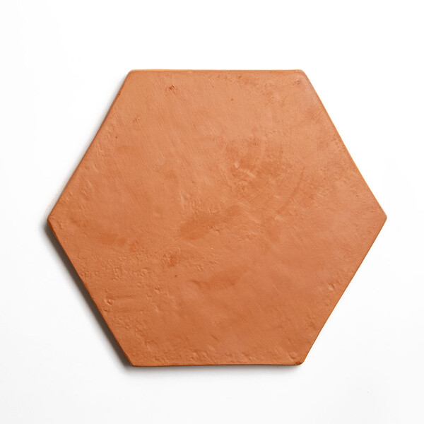 Sunrise Natural Hand Pressed Hexagon 8 Terracotta Tiles 8×8